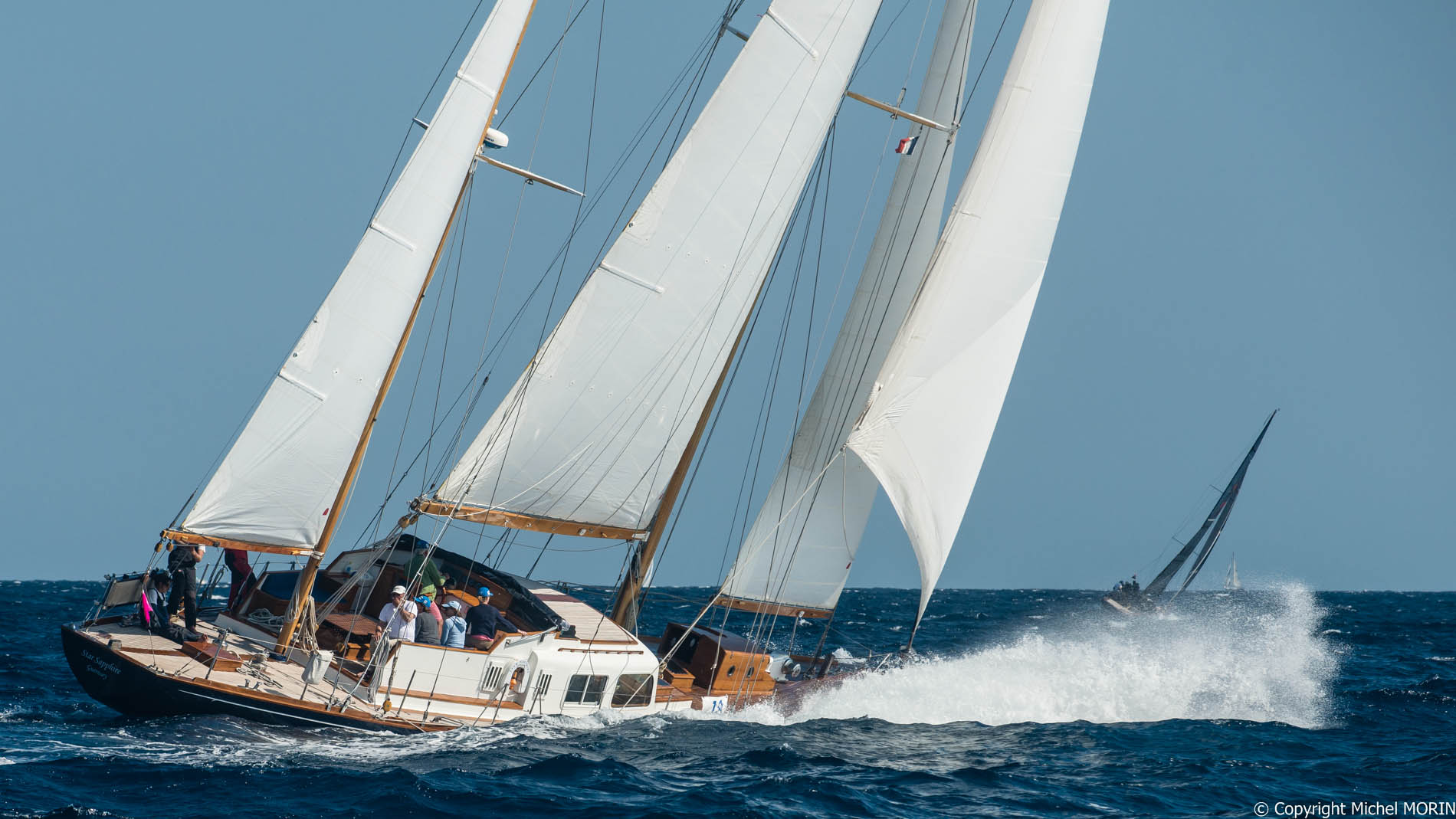 Les Voiles de St TROPEZ - STAR SAPPHIRE  - KETCH BERMUDIEN/1957